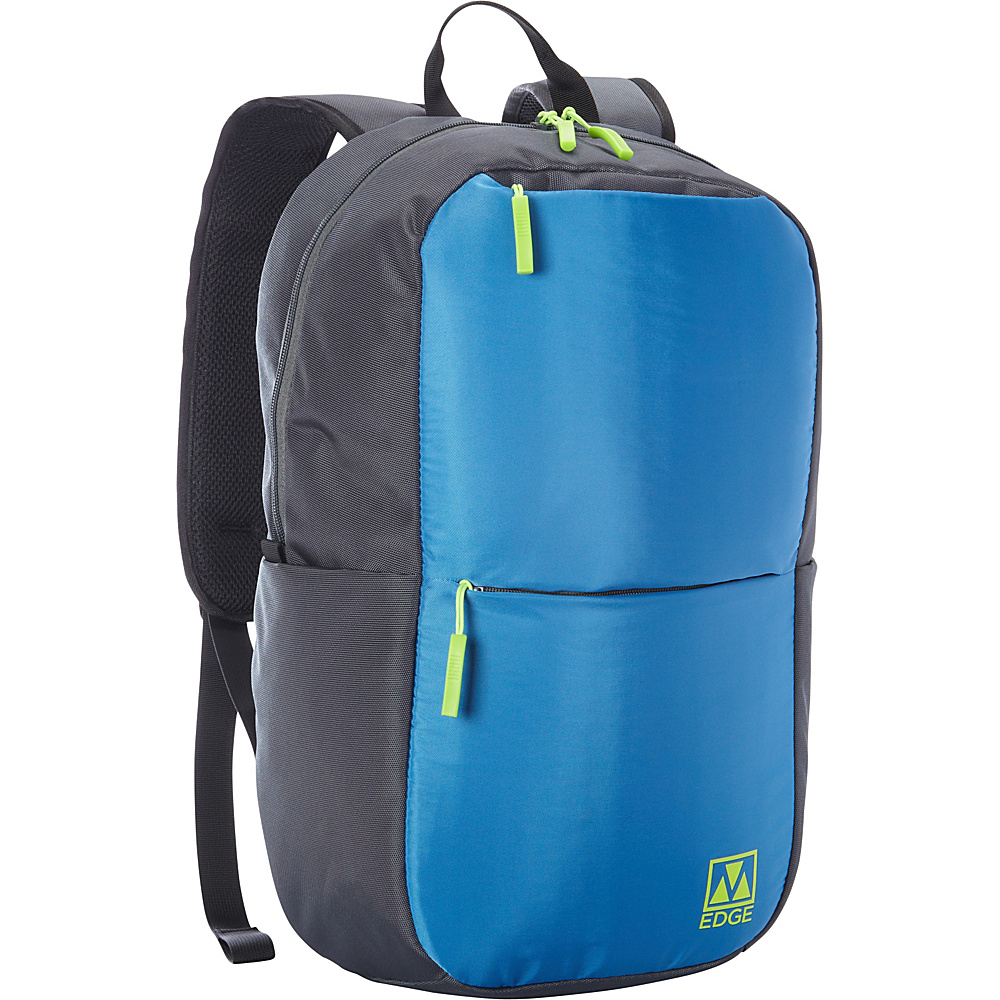 M Edge Tech Backpack with Battery Blue Grey M Edge Everyday Backpacks