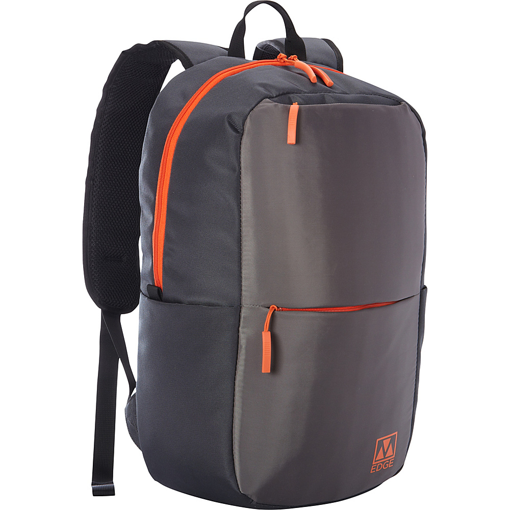 M Edge Tech Backpack with Battery Grey Orange M Edge Everyday Backpacks