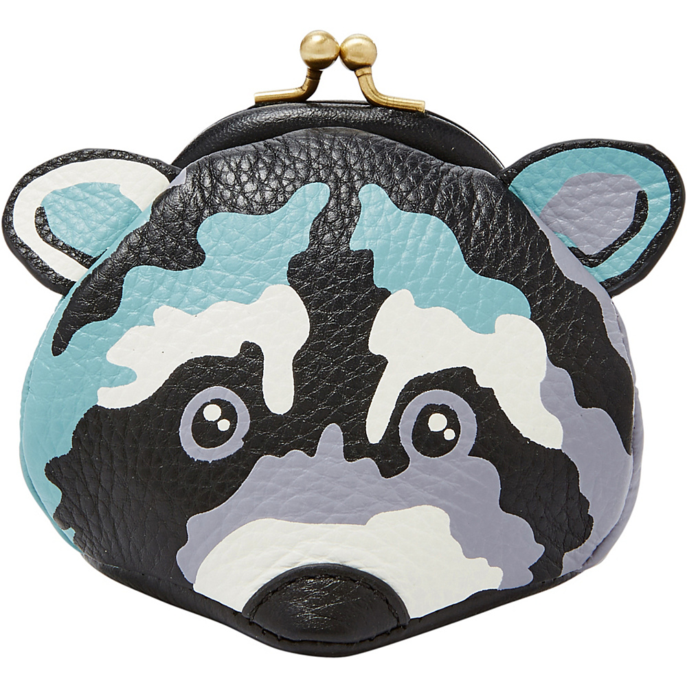 Fossil Raccoon Coin Pouch Black Fossil Ladies Small Wallets