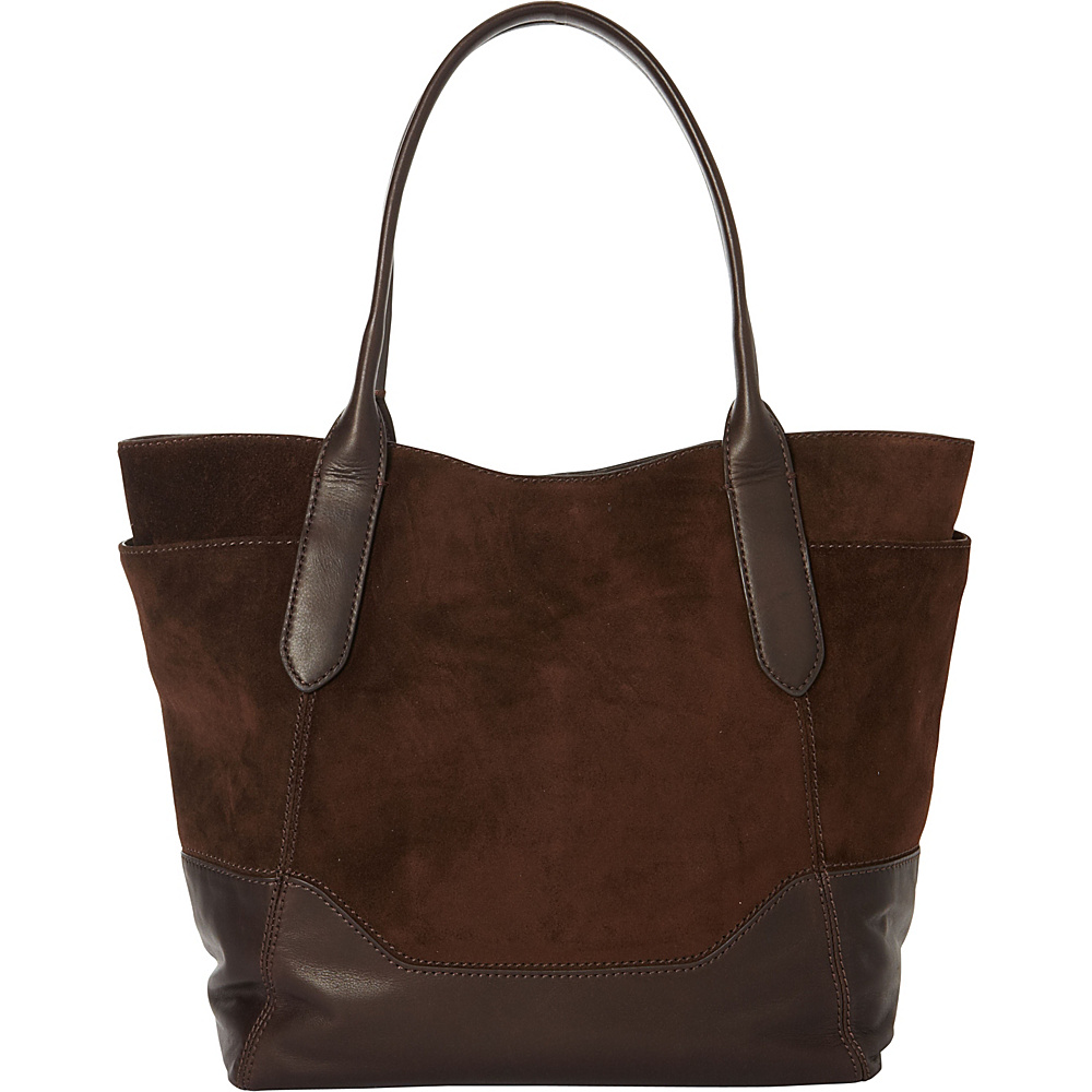 Frye Paige Shoulder Bag Dark Brown Frye Designer Handbags