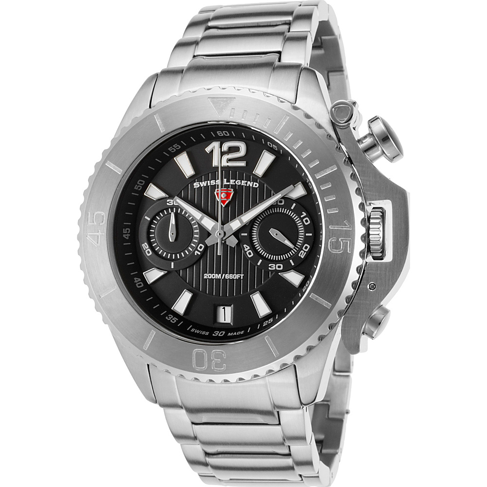 Swiss Legend Watches Scorpion Chronograph Srainless Steel Watch Silver Swiss Legend Watches Watches