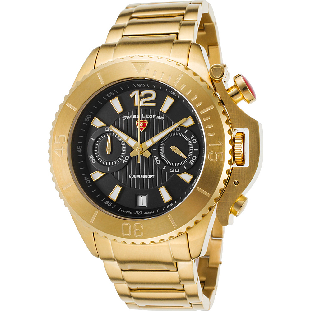 Swiss Legend Watches Scorpion Chronograph Srainless Steel Watch Gold Swiss Legend Watches Watches