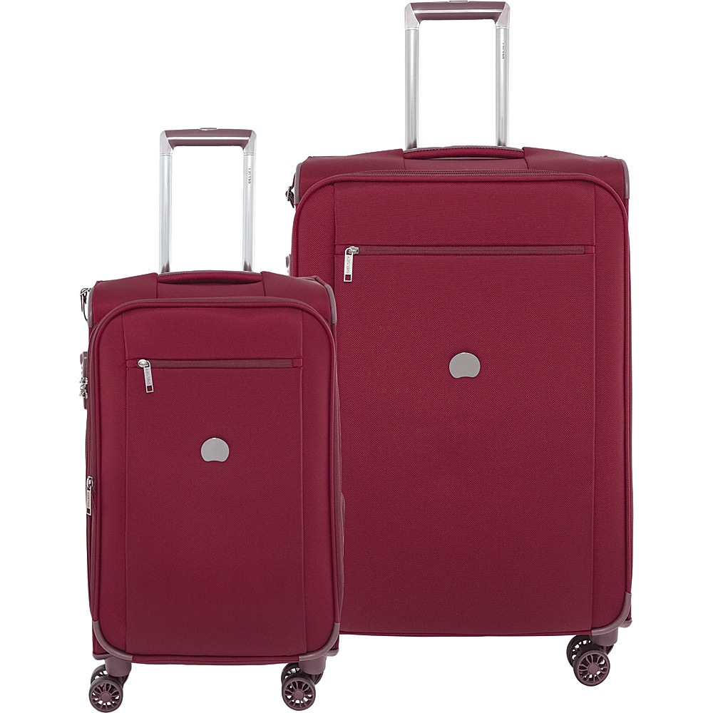 Delsey Montmartre 21 Carry On and 25 Luggage Set Bordeaux Delsey Luggage Sets