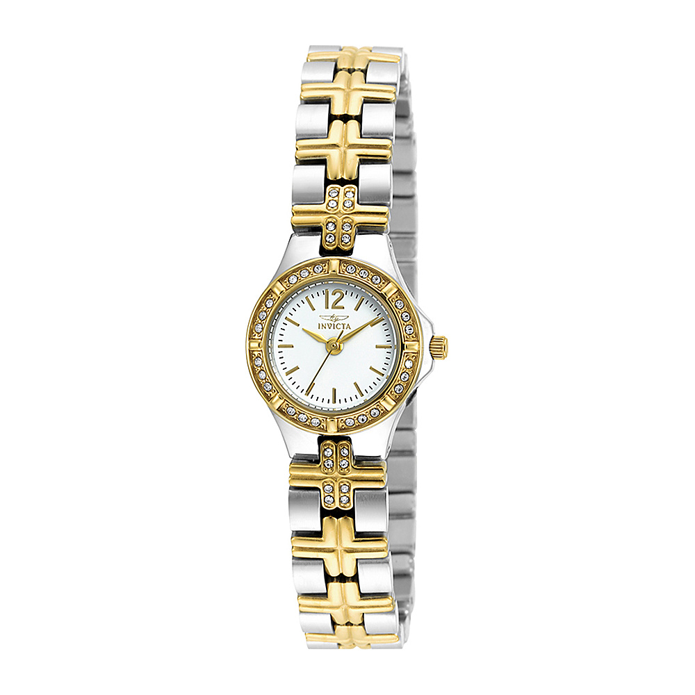 Invicta Watches Womens Wildflower Stainless Steel Watch Silver Gold Invicta Watches Watches