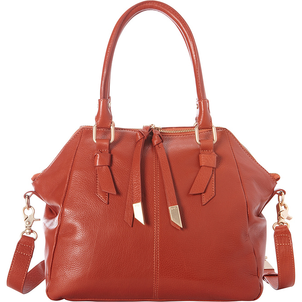 Foley Corinna Daphne Satchel Rust Foley Corinna Designer Handbags