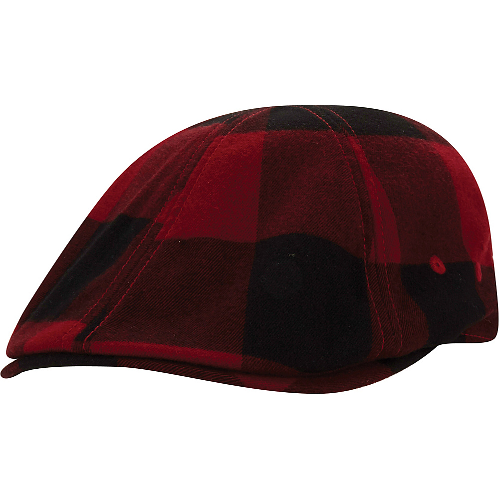 A Kurtz Plaid Ivy Hat Dark Red A Kurtz Hats Gloves Scarves