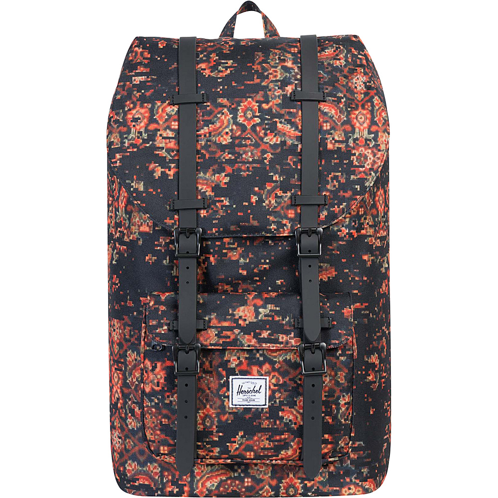 Herschel Supply Co. Little America Laptop Backpack Discontinued Colors Century Black Rubber Herschel Supply Co. Business Laptop Backpacks
