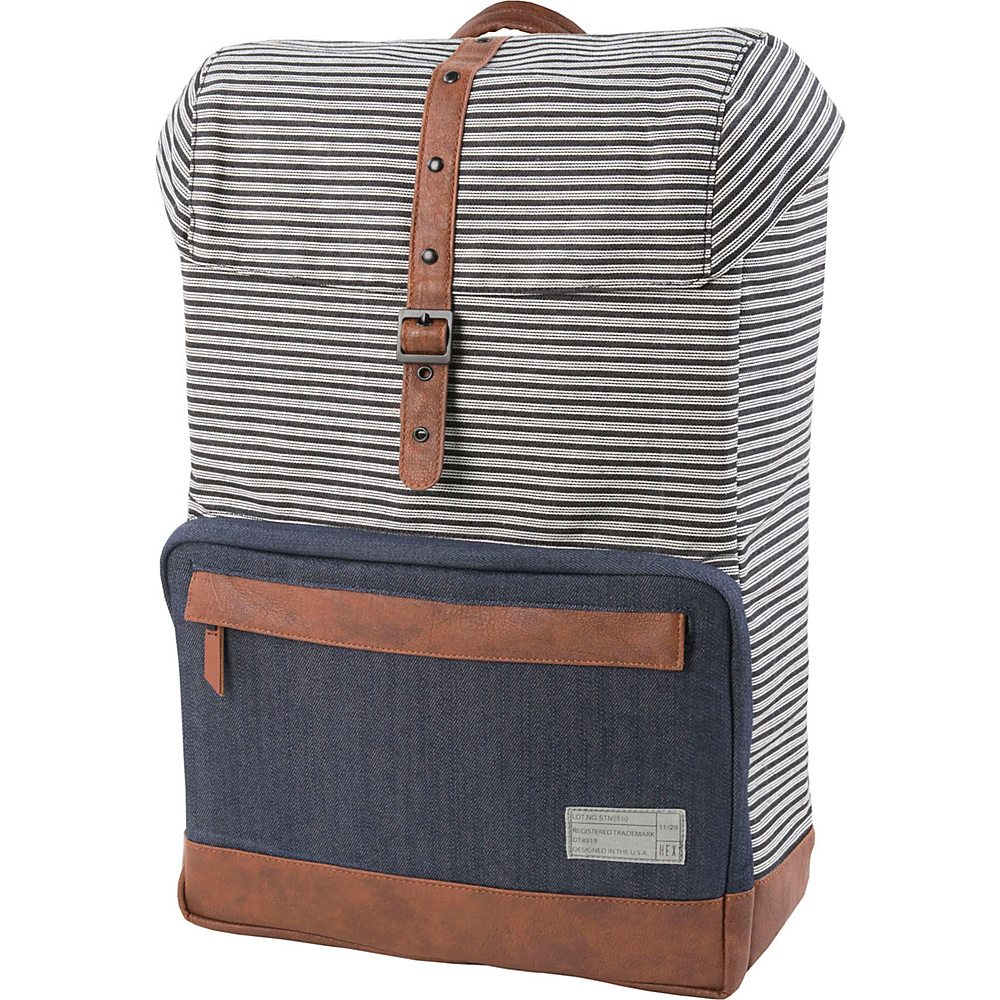 HEX Coast Backpack Stinson Stripe Denim HEX Business Laptop Backpacks