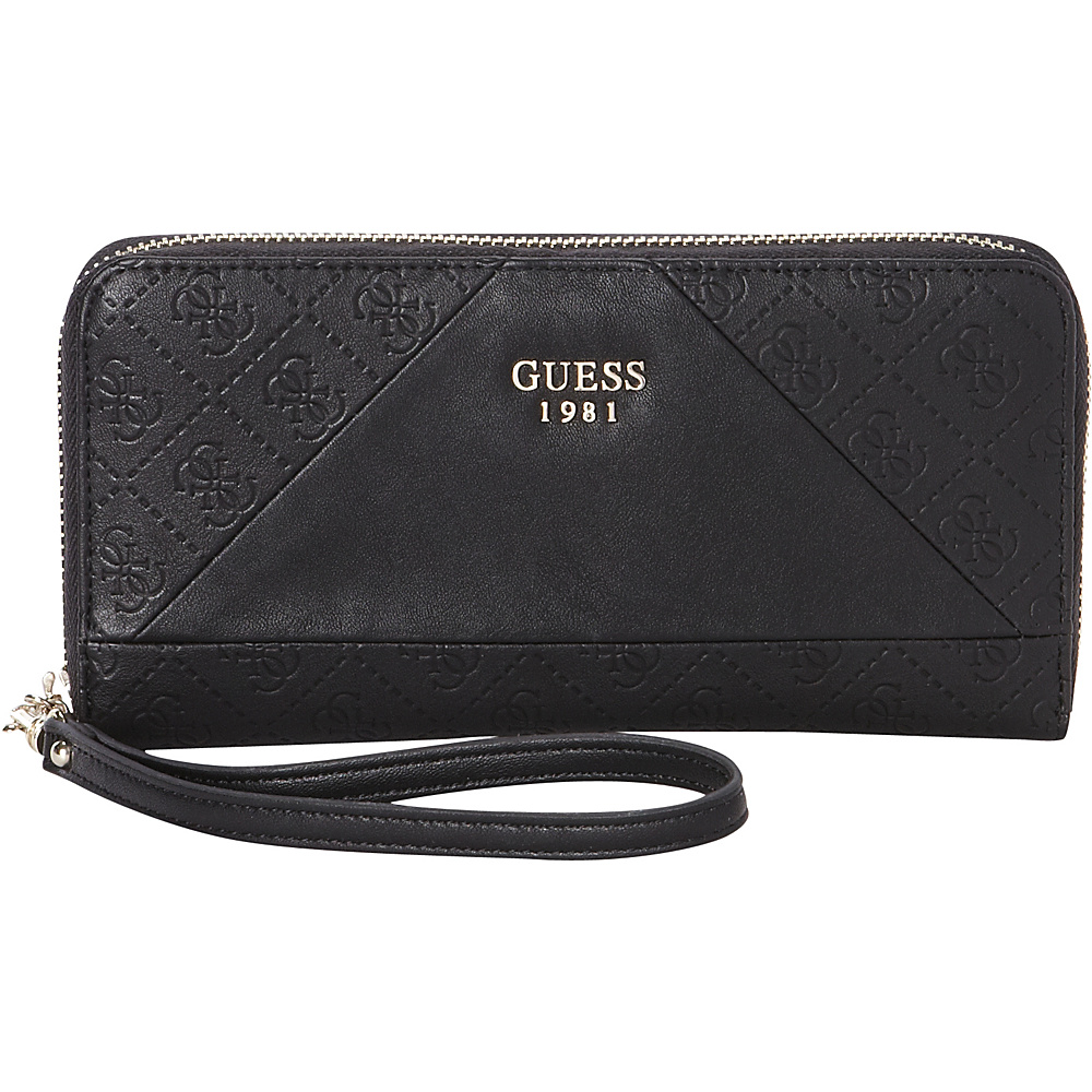 GUESS Cammie Large Zip Around Black GUESS Ladies Small Wallets