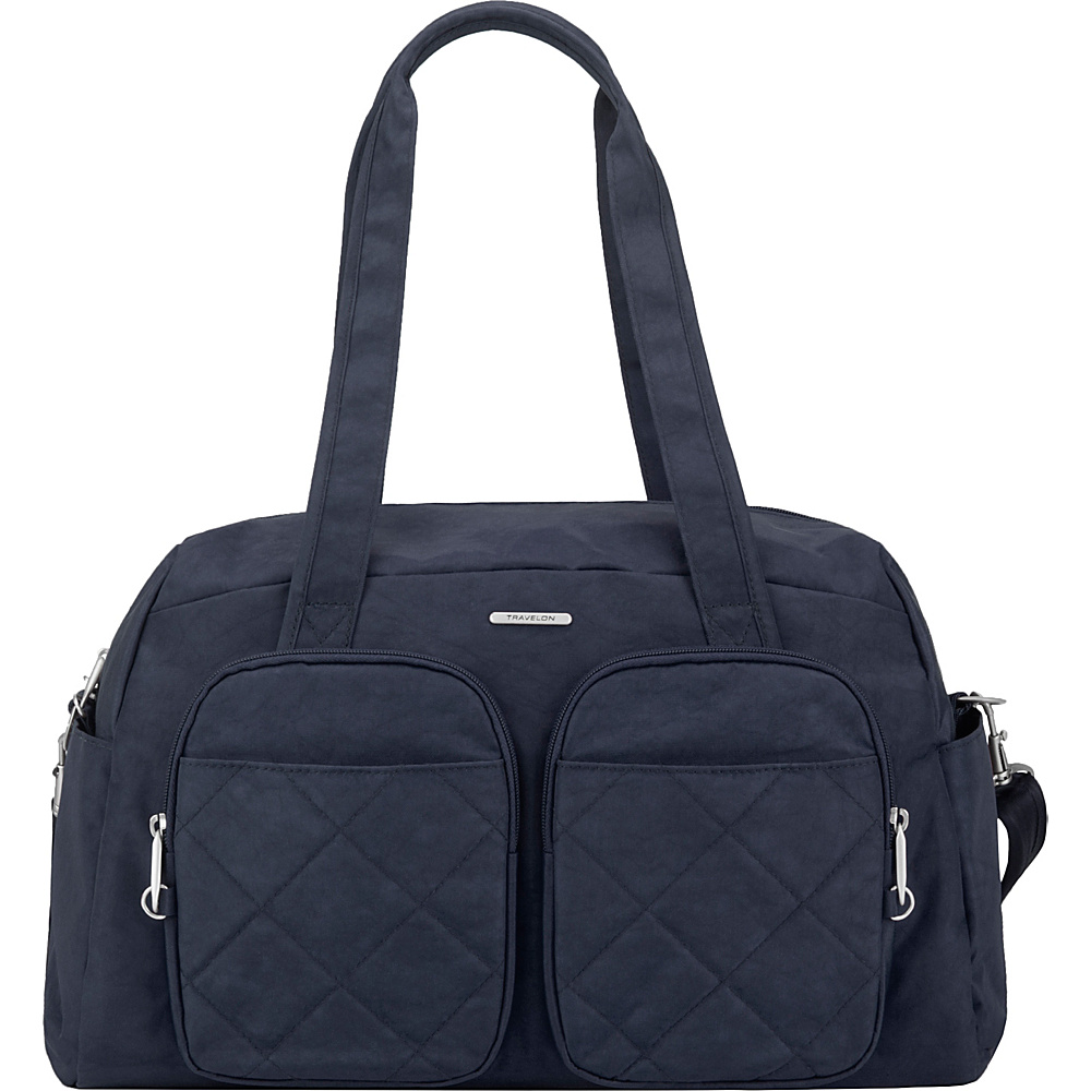 Travelon Anti Theft East West Weekender Tote Exclusive Lush Blue Travelon Luggage Totes and Satchels