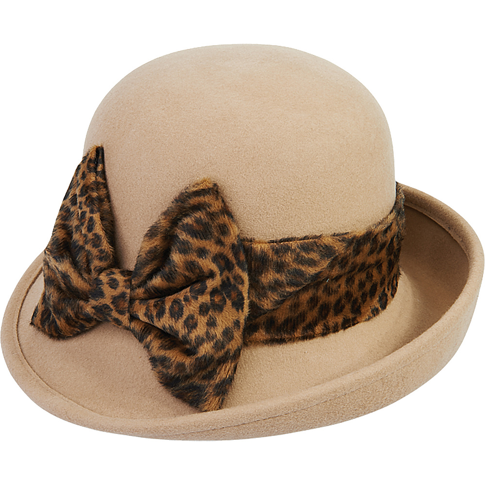 Adora Hats Wool Felt Cloche Hat Camel Adora Hats Hats Gloves Scarves