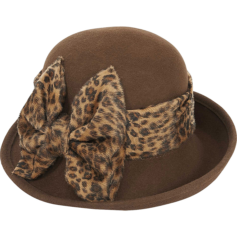 Adora Hats Wool Felt Cloche Hat Brown Adora Hats Hats