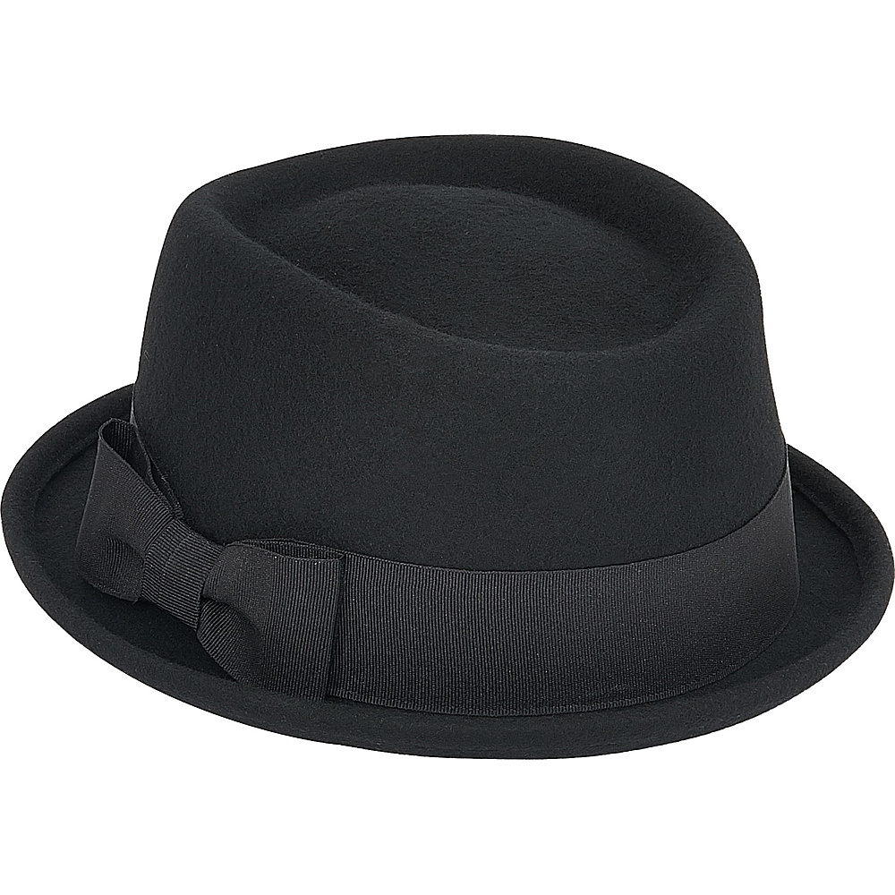 Adora Hats Wool Felt Gambler Hat Black Adora Hats Hats