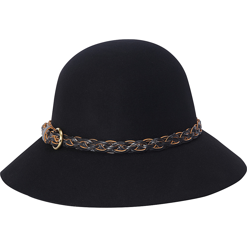 Adora Hats Wool Felt Cloche Hat Black Adora Hats Hats