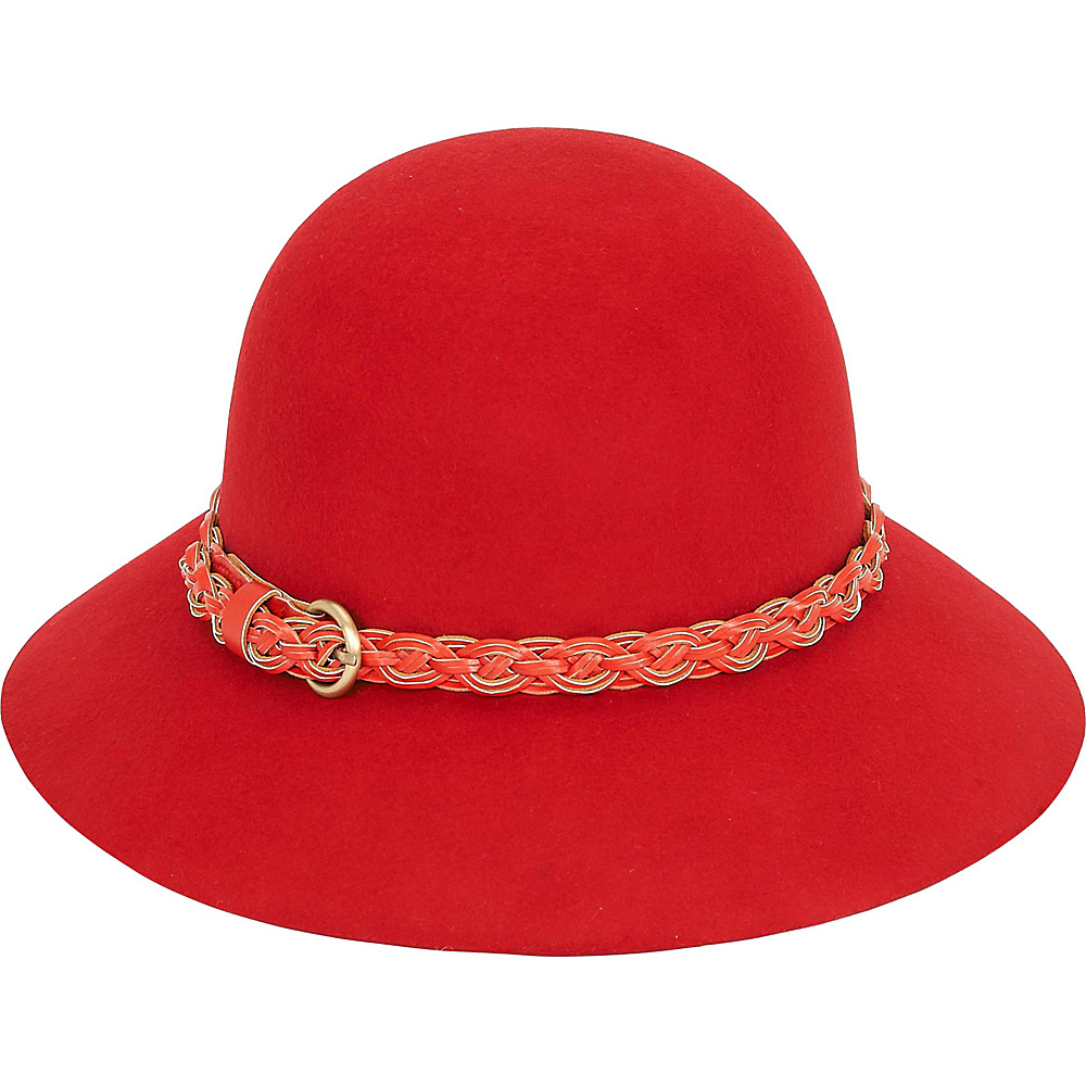 Adora Hats Wool Felt Cloche Hat Red Adora Hats Hats