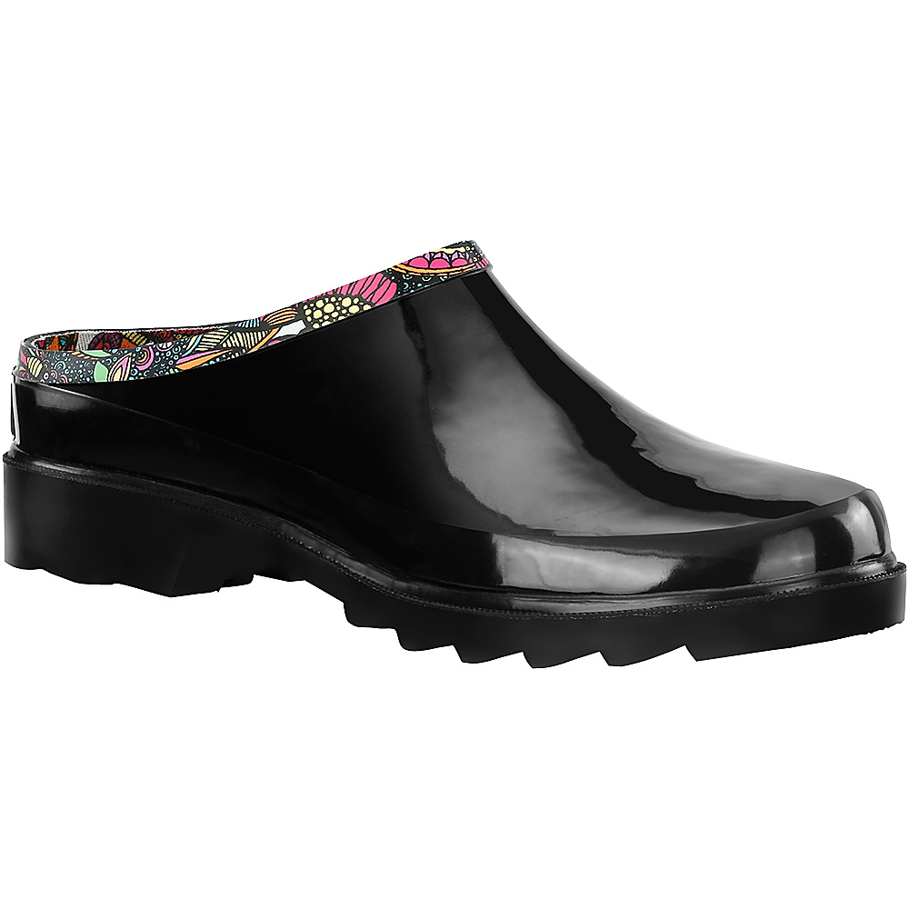 Sakroots Root Rain Clog 7 M Regular Medium Black Rainbow Spirit Dese Sakroots Women s Footwear