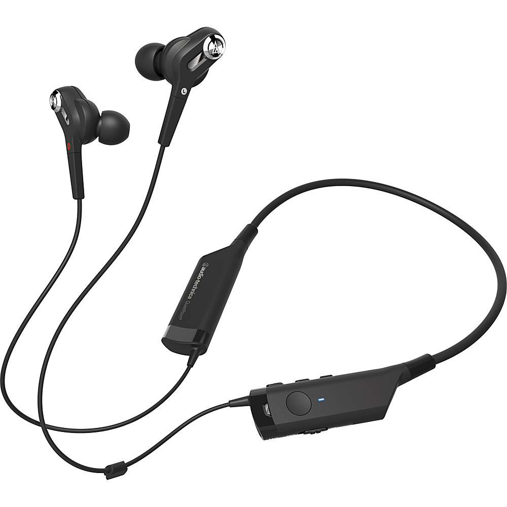 Audio Technica ATH ANC40BT QuietPoint Wireless In Ear Headphones Black Audio Technica Headphones Speakers