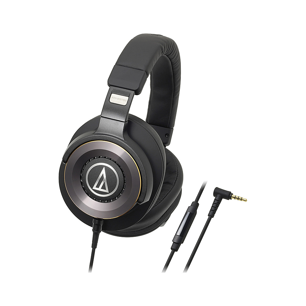 Audio Technica Solid Bass Over Ear Headphones with In Line Mic and Controls Black Audio Technica Headphones Speakers