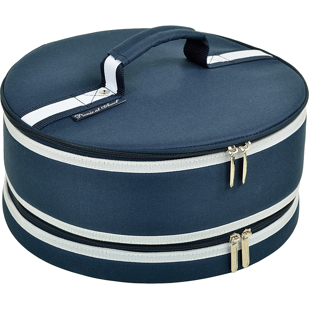 Picnic at Ascot Pie and Cake Carrier 12 Diameter Navy Picnic at Ascot Outdoor Accessories