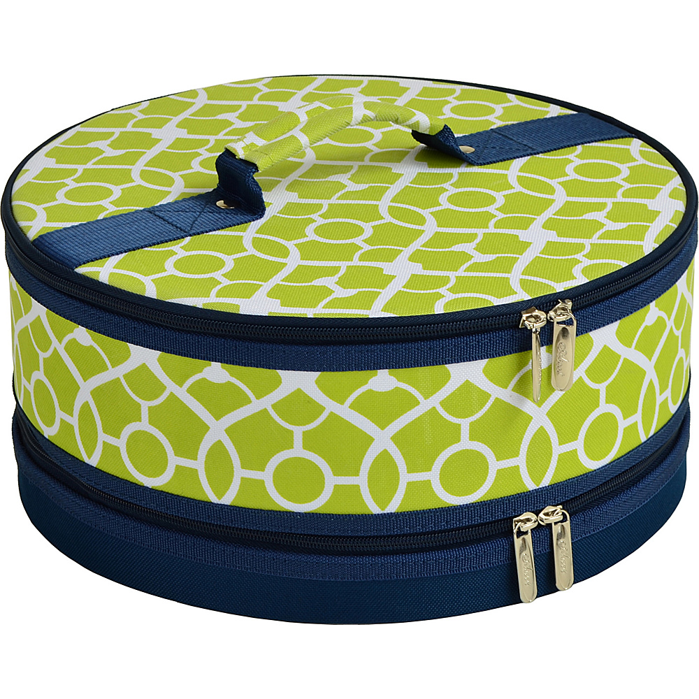 Picnic at Ascot Pie and Cake Carrier 12 Diameter Trellis Green Picnic at Ascot Outdoor Accessories
