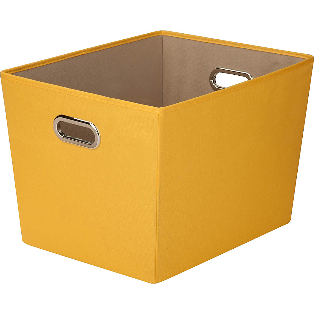 Honey Can Do Large Decorative Storage Bin with Handles Yellow Honey Can Do All Purpose Totes
