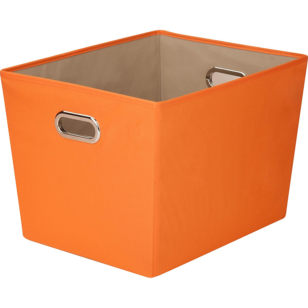 Honey Can Do Large Decorative Storage Bin with Handles orange Honey Can Do All Purpose Totes