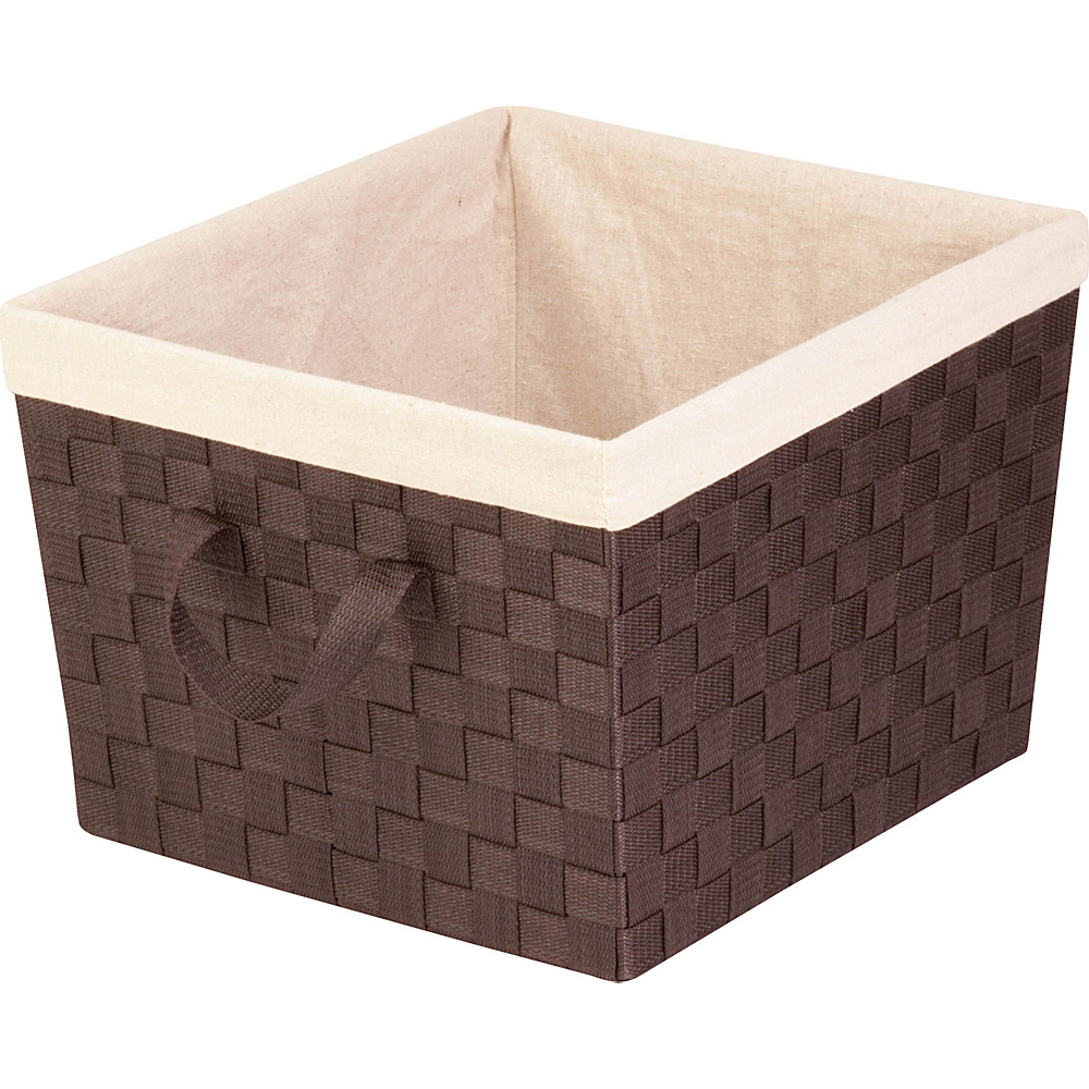Honey Can Do Large Decorative Storage Bin with Handles Espresso Black Honey Can Do All Purpose Totes