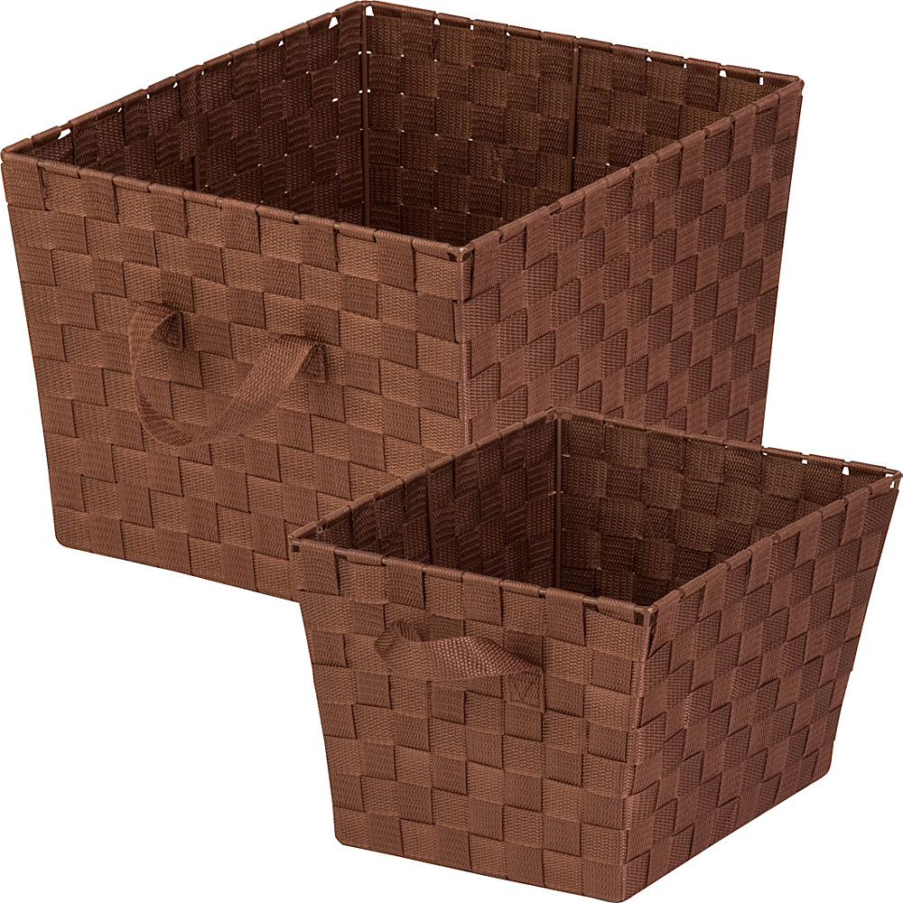 Honey Can Do Large Decorative Storage Bin with Handles Chocolate Honey Can Do All Purpose Totes
