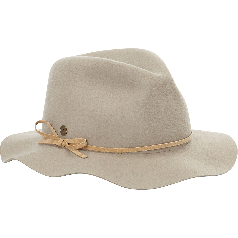 Karen Kane Hats Raw Edge Fedora with Band Camel Medium Large Karen Kane Hats Hats Gloves Scarves