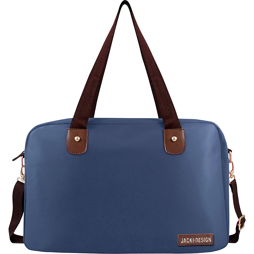 Jacki Design Essential 2 Compartment Insulated Lunch Bag Blue Jacki Design Travel Duffels