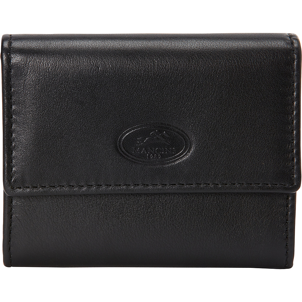 Mancini Leather Goods RFID Secure Expandable Credit Card Case Black Mancini Leather Goods Men s Wallets