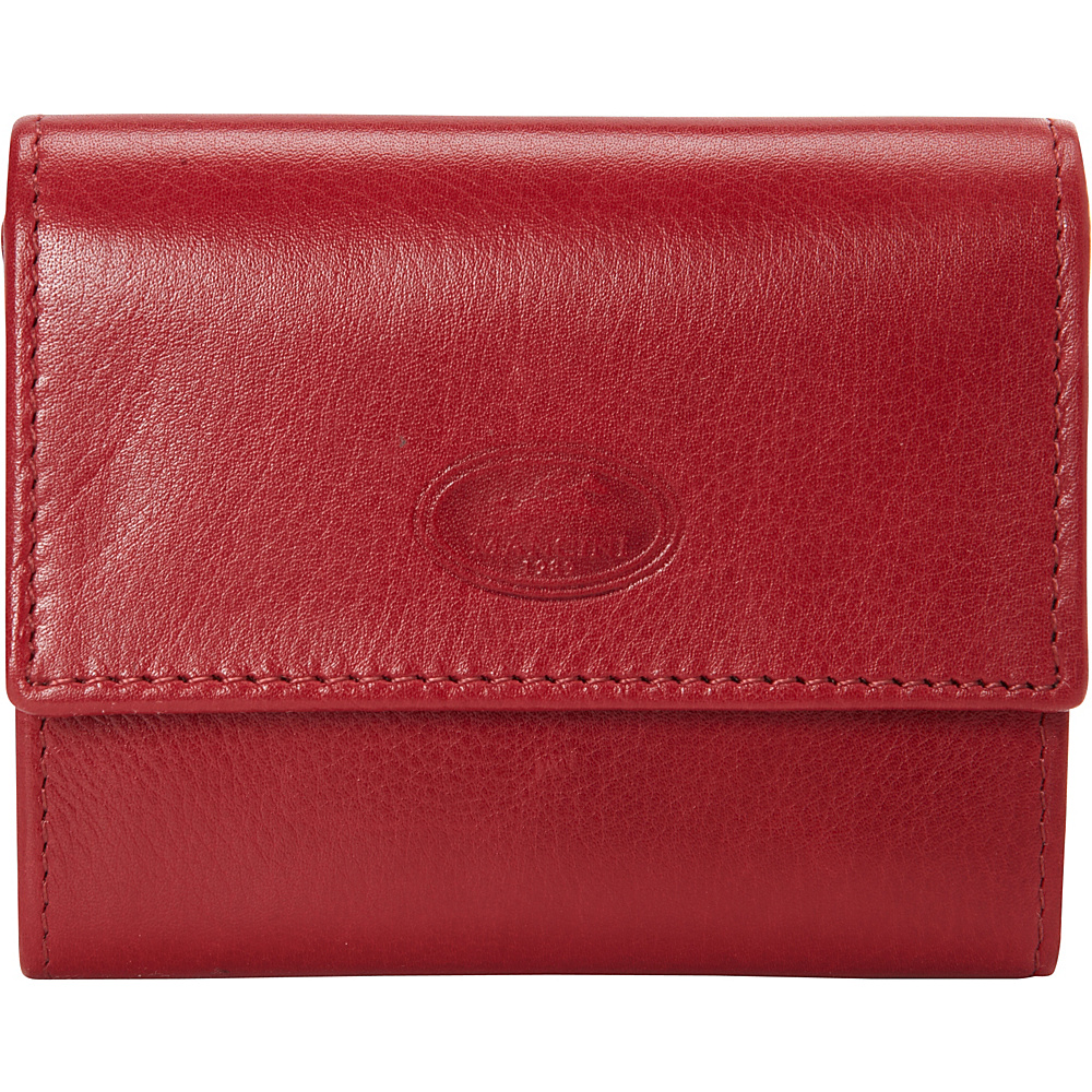 Mancini Leather Goods RFID Secure Expandable Credit Card Case Red Mancini Leather Goods Men s Wallets
