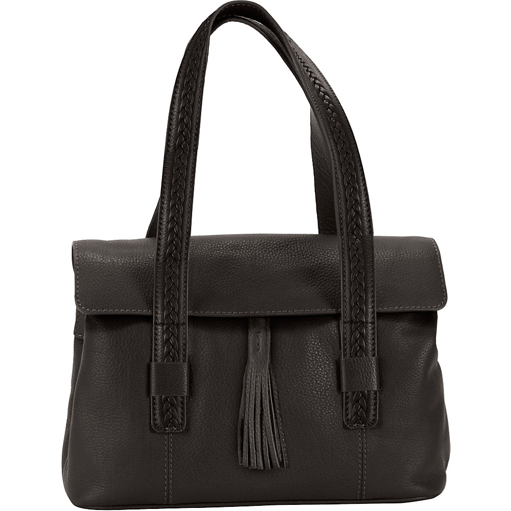 Hadaki Tammi Satchel Black Hadaki Leather Handbags