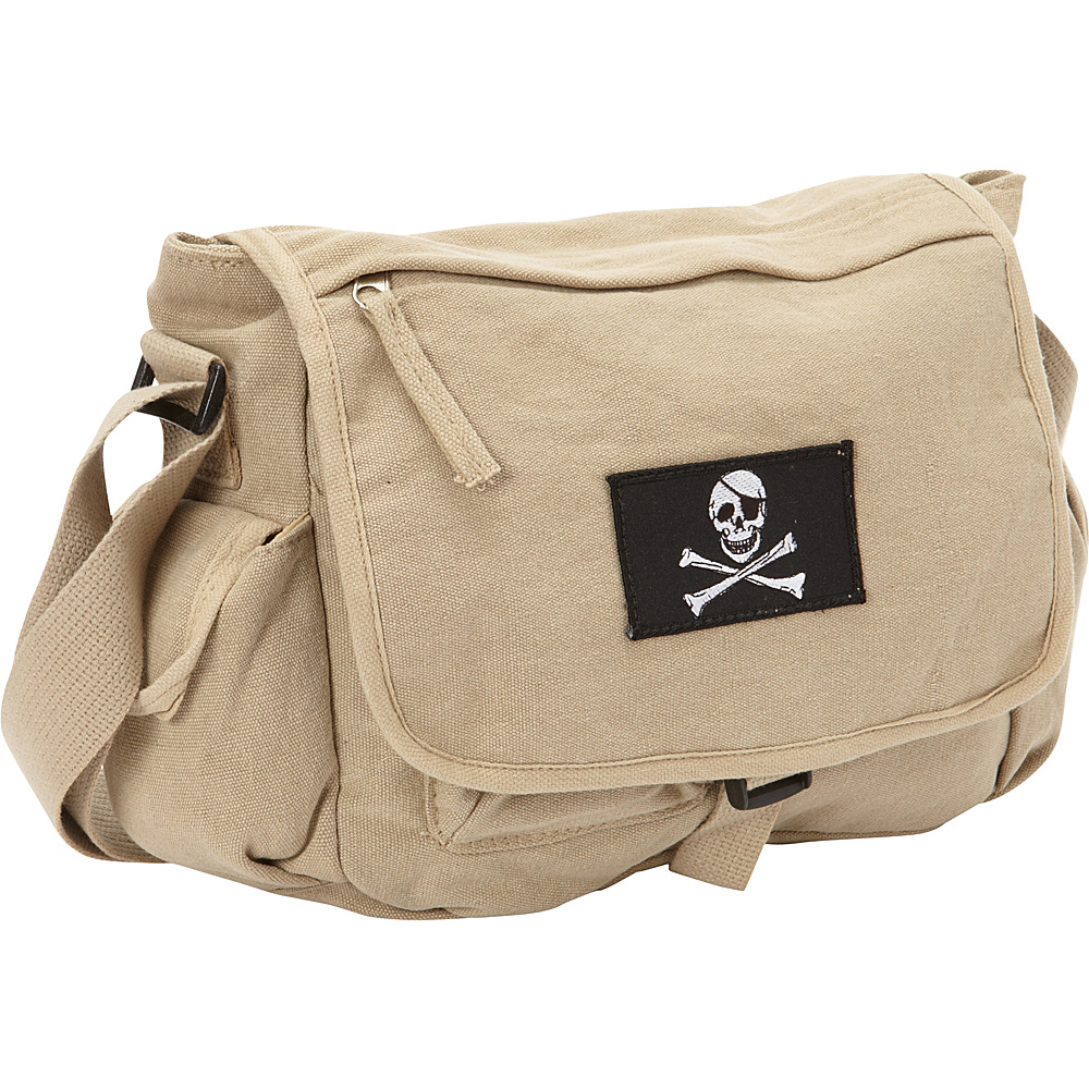 Fox Outdoor Retro Messenger Bag Khaki Skull Fox Outdoor Messenger Bags