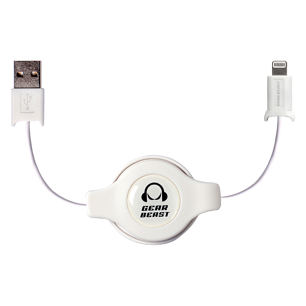 Gear Beast Retractable iPhone Cable White Gear Beast Electronic Accessories