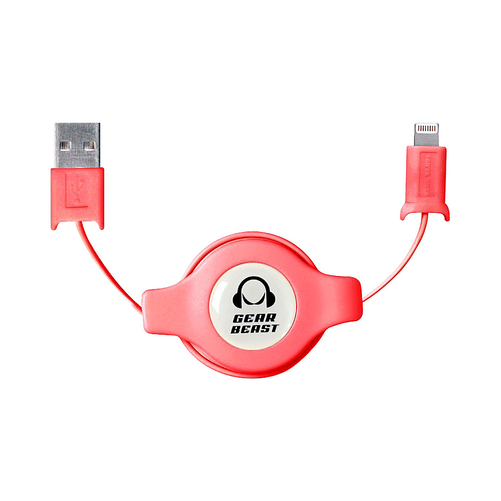 Gear Beast Retractable iPhone Cable Pink Gear Beast Electronic Accessories