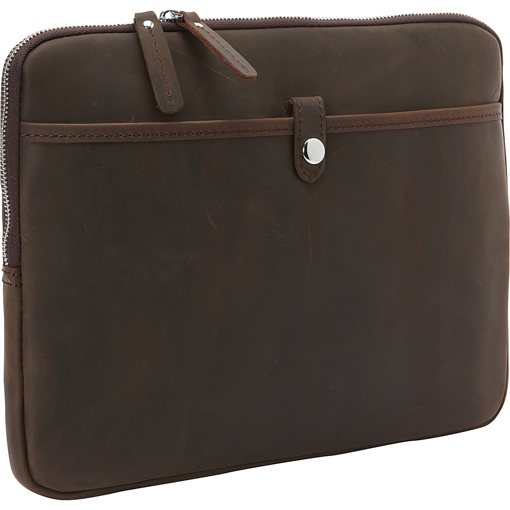 Vagabond Traveler 13 MacBook Pro Full Grain Leather Sleeve Dark Brown Vagabond Traveler Electronic Cases