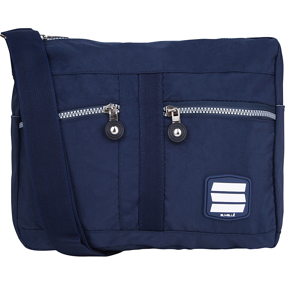 Suvelle Lunch Travel Everyday Shoulder Bag Navy Suvelle Fabric Handbags