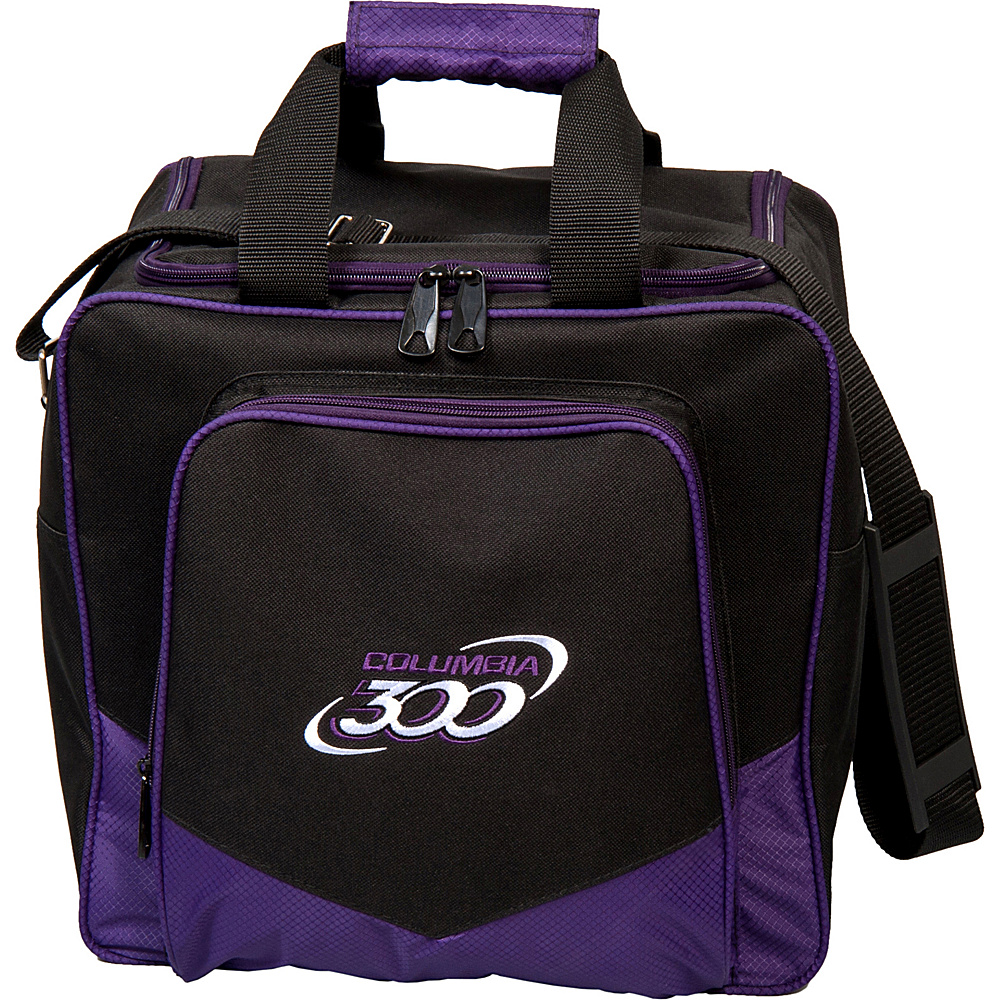 Columbia 300 Bags White Dot Single Tote Purple Columbia 300 Bags Bowling Bags