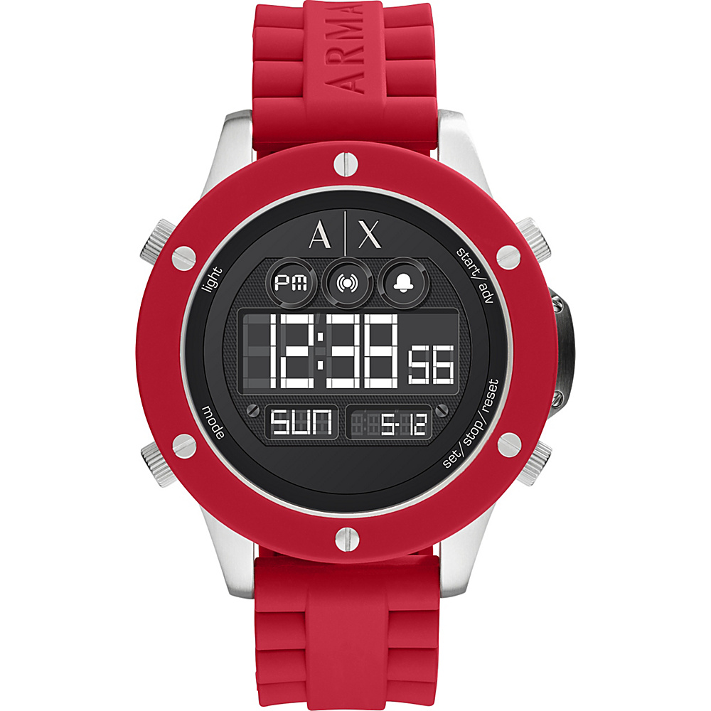 A X Armani Exchange Street Digital Watch Red A X Armani Exchange Watches