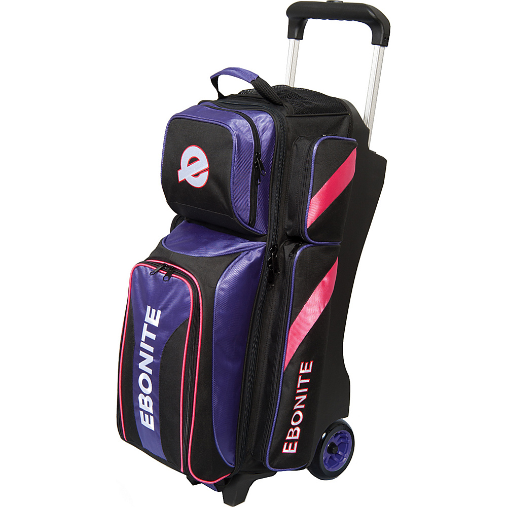 Ebonite Equinox Triple Roller Bowling Bag Purple Ebonite Bowling Bags