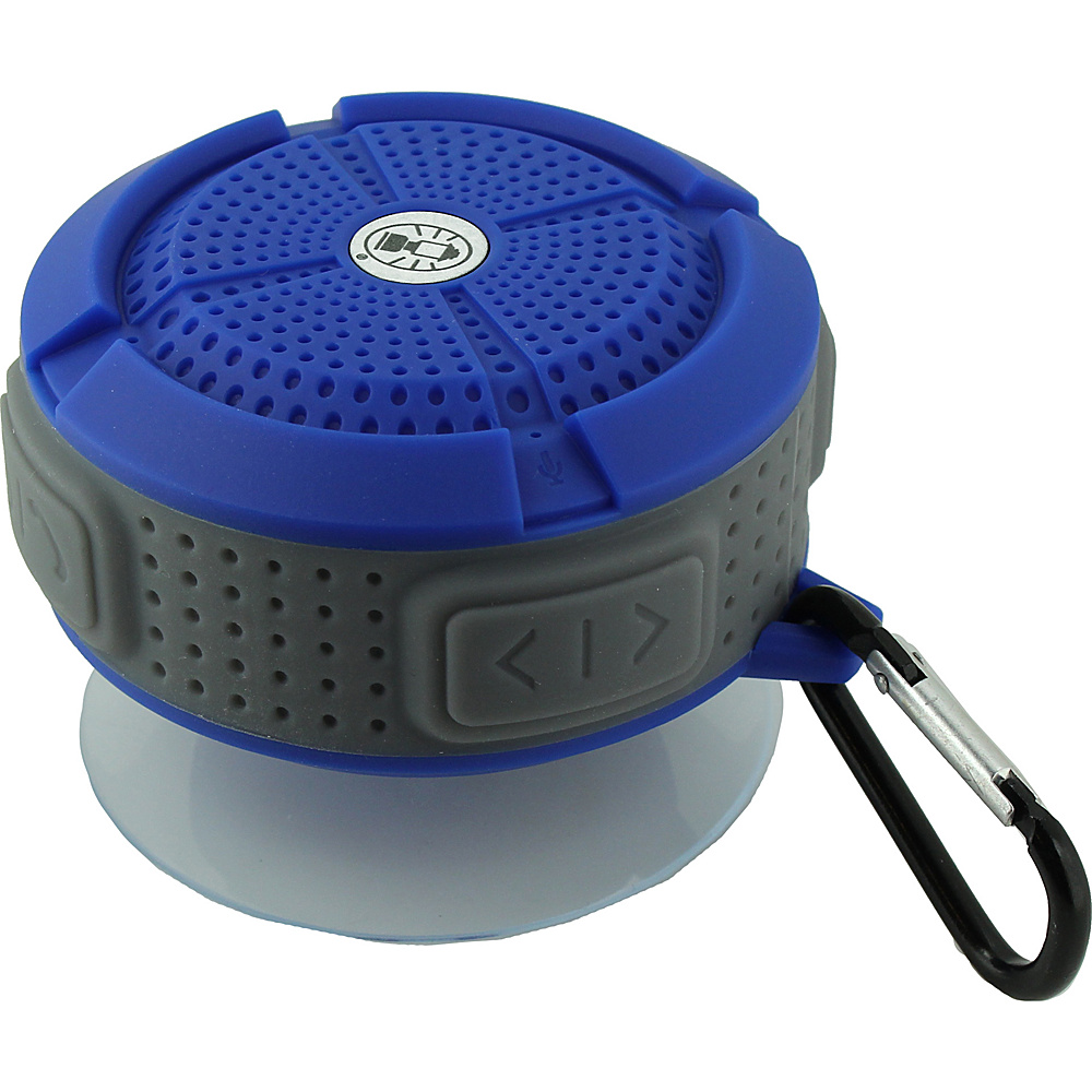 Coleman Mini Portable Water Resistant Bluetooth Speaker with Suction Cup Blue Coleman Headphones Speakers