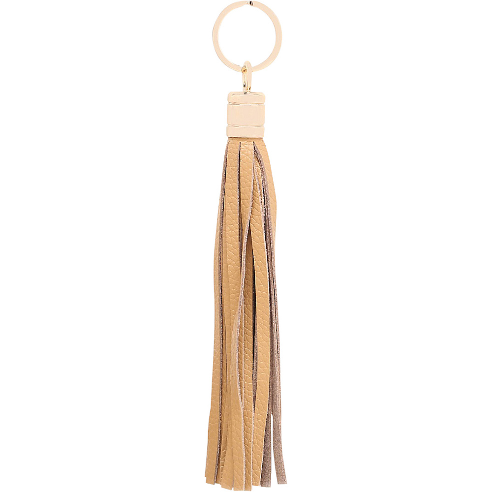Vicenzo Leather Gia Leather Tassel Key Chain Tan Vicenzo Leather Women s SLG Other