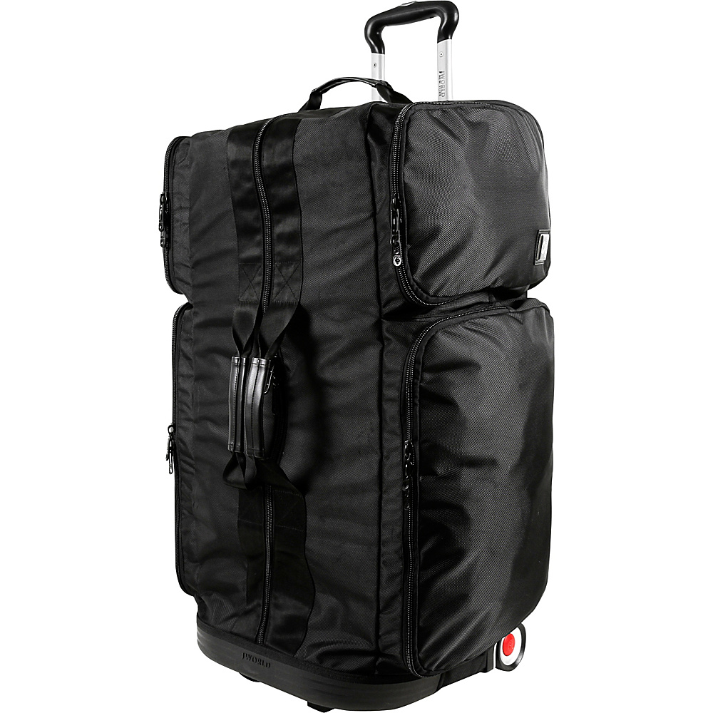 J World New York Ziton 30 inch Stand Up Rolling Duffel Black J World New York Rolling Duffels