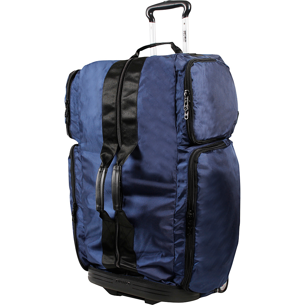 J World New York Ziton 30 inch Stand Up Rolling Duffel Navy J World New York Rolling Duffels