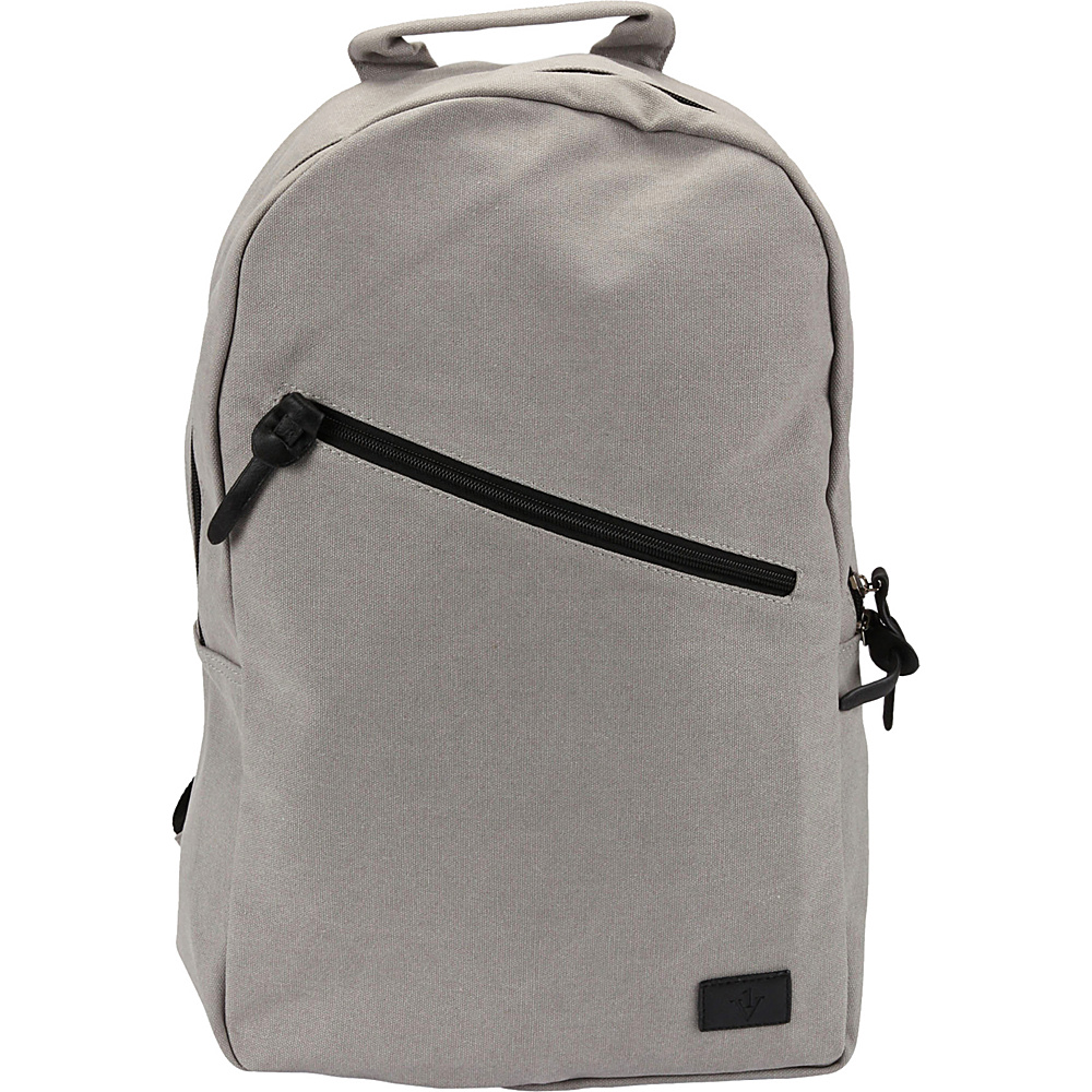 1Voice The Sidewinder Charging Backpack with 10 000mAh Battery Built in Grey 1Voice Business Laptop Backpacks