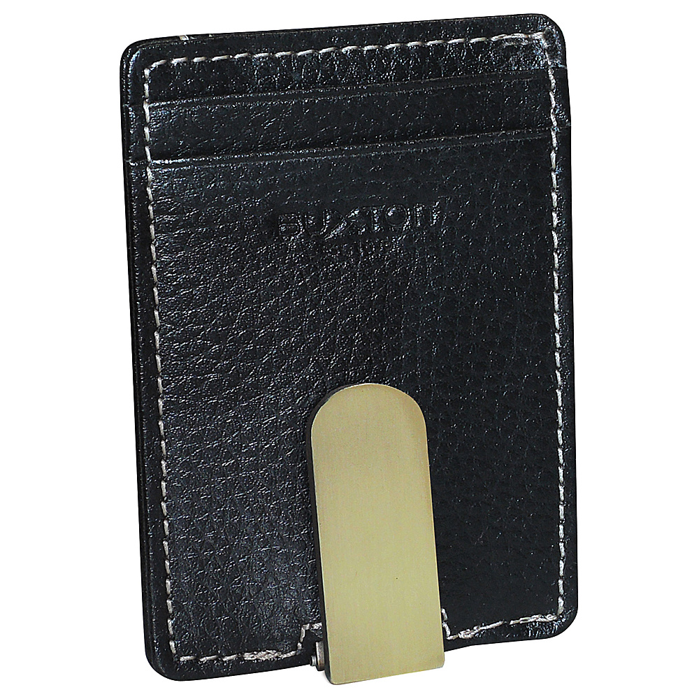 Buxton Monroe RFID Front Pocket Money Clip Black Buxton Men s Wallets