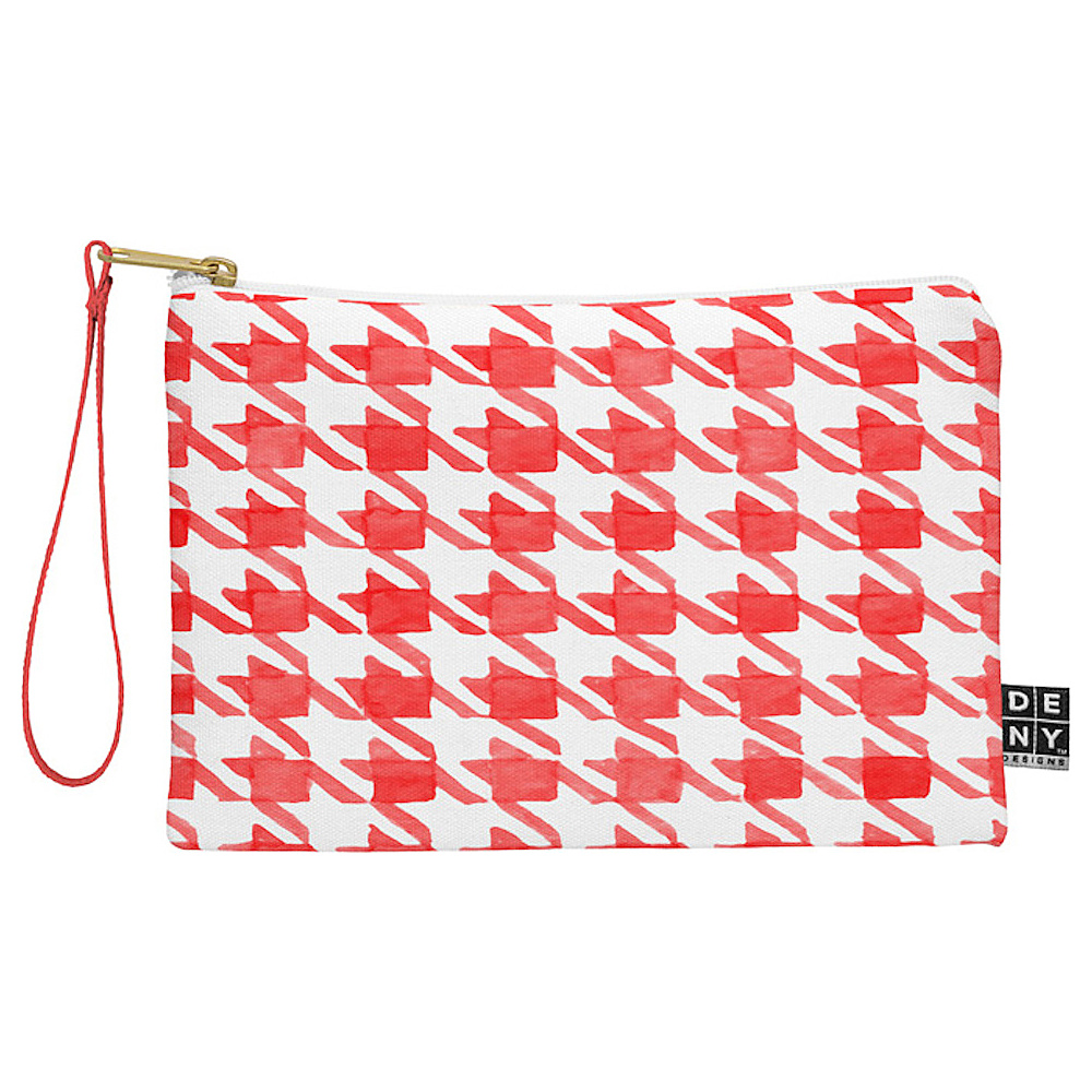 DENY Designs Pouch with Wristlet Social Proper Candy Houndstooth DENY Designs Luggage Accessories