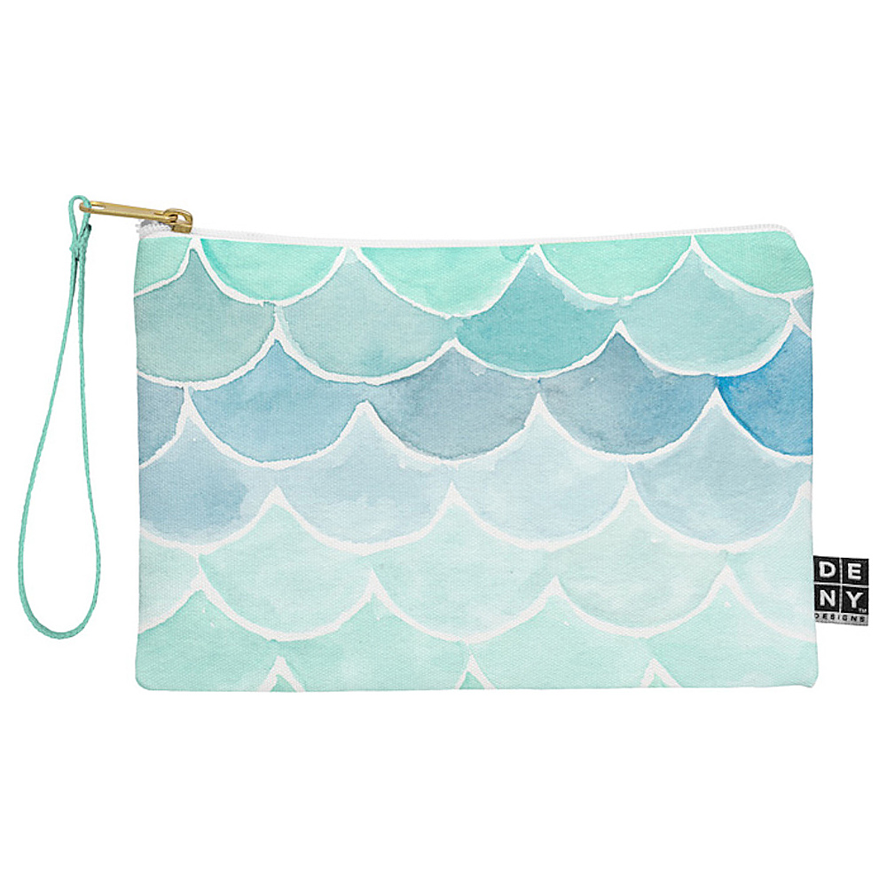 DENY Designs Pouch with Wristlet Wonder Forest Mermaid Scales DENY Designs Luggage Accessories