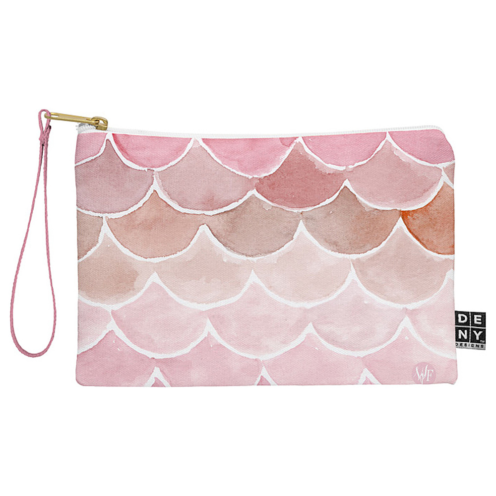 DENY Designs Pouch with Wristlet Wonder Forest Pink Mermaid Scales DENY Designs Luggage Accessories
